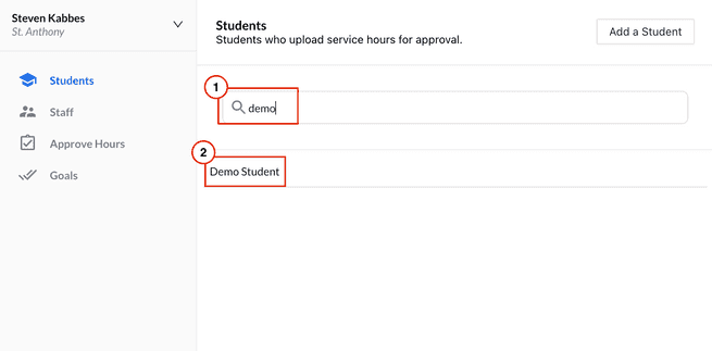 Search Student