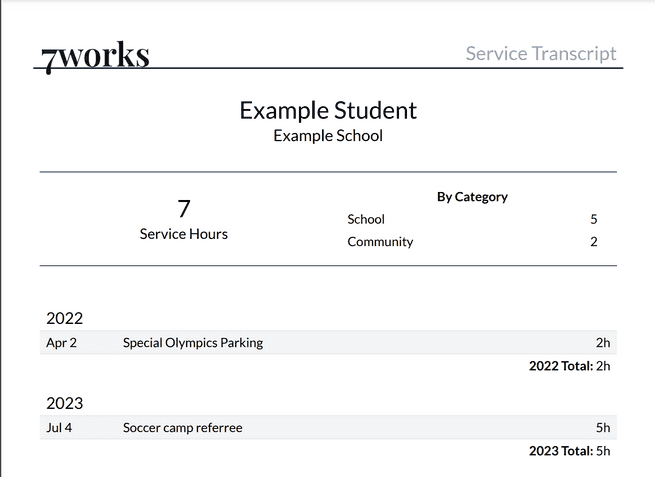 Transcript Screenshot